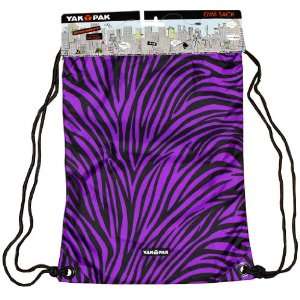  Cinch Sack   Purple Zebra