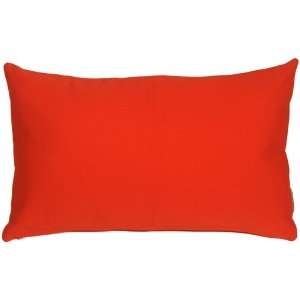  Pillow Decor   Sunbrella Logo Red 12x20 Outdoor Pillow 