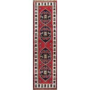  Red 2 X 10 Hand Knotted Runner H1480 Actual Size 2 4 X 9 