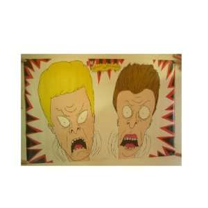  Beavis And Butthead Poster Braces Heads Scary & Butt Head 