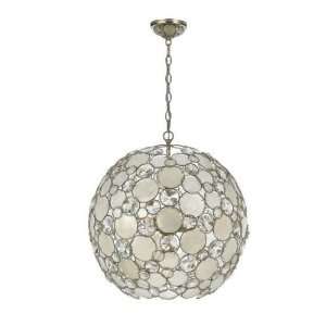  Crystorama 529 SA Palla 6 Light Down Lighting Chandelier 