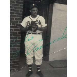  Myron Mike McCormick 1940 Reds Braves signed autographws 