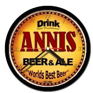  ANNIS beer and ale wall clock 