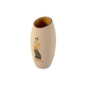  Ceramic vase, Coy Young Lady