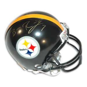  Ben Roethlisberger Autographed Pittsburgh Steelers Mini 