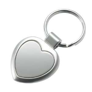  Personalized Silver Heart Keychain Keyring   Birthday 