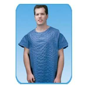  3/4 Open Blue Patient Gown  XXL