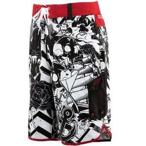 Slippery Sailors Ruin Boardshorts , Color White, Size 28 3230 0079