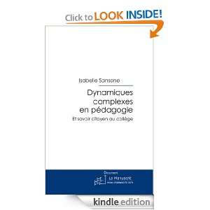 Dynamiques complexes en pedagogie (French Edition) Isabelle Sansone 