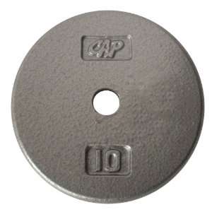 Cap Barbell Free Weights Gray Standard 10 Pounds Plate  