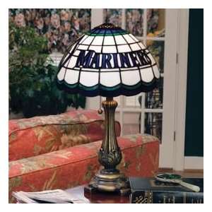 The Memory Company Seattles Mariners MLB Tiffany Table Lamp in Brass 