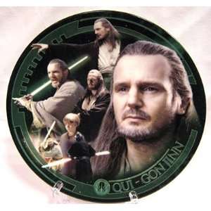   Series 4 UK Exclusive Collector Plate   Qui Gon Ginn 