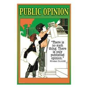  Public Opinion , 18x24