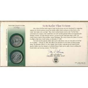  2001 North Carolina Official First Day Coin Cover (Q21 