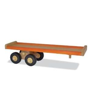  Holztiger Vehicles Semi Trailer Orange Toys & Games