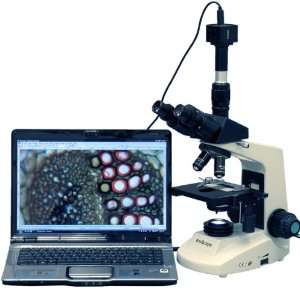  AmScope 40X 1000X Full Size Compoud Microscope + Digital 