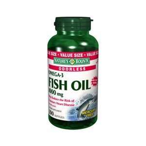  NATURES BOUNTY FISH OIL 1000MG ODORLESS 200SG by NATURES 