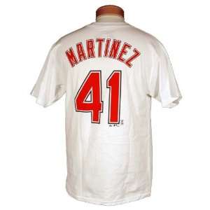  Cleveland Indians White Indians Victor Martinez #41 Tee 