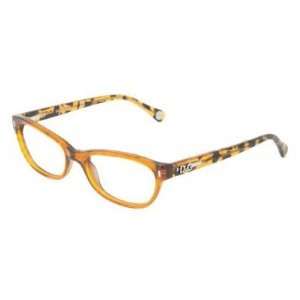 1205 Transparent Light Brow Eyeglasses