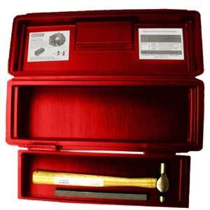  EDCO 12005 Red Tool Box with Hammer and Punch
