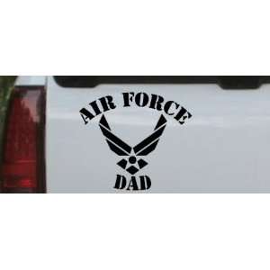 Black 22in X 24.9in    Air Force Dad Military Car Window Wall Laptop 