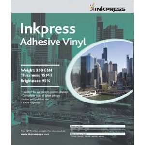    Inkpress Aqdhesive Vinyl 13mil 17x22 20 Sheets