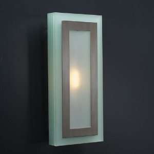  1474/CFL SN Acid Frost Slim Wall Sconce