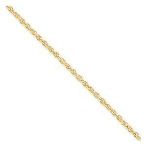  14k Gold D/C 2.1mm Baby Rope 24 Inches Jewelry