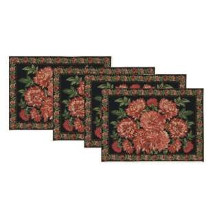  April Cornell Placemats, Mums Holiday, Set of 4