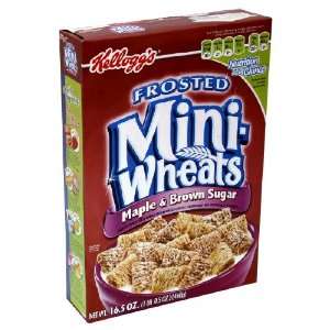 Kelloggs Frosted Mini Wheats Maple & Brown Sugar Cereal, 16.5 oz 