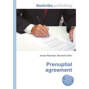 Prenuptial agreement Ronald Cohn Jesse Russell  Books