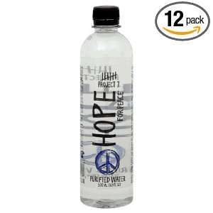 Project 7 Water, Hope For Peace, 16.9 Ounce (Pack of 12)  