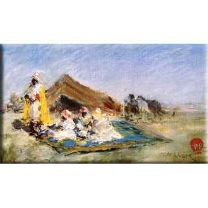  Arab Encampment 16x9 Streched Canvas Art by Chase, William 