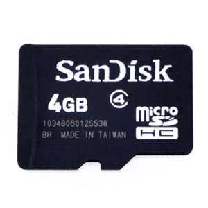  SanDisk 4 GB MicroSD TransFlash Card Electronics