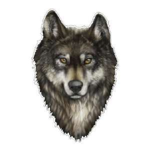  Beautiful Wolf Head Full Color Vinyl Car Decal Everything 