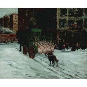   paintings   George Benjamin Luks   24 x 20 inches   The Butcher Cart