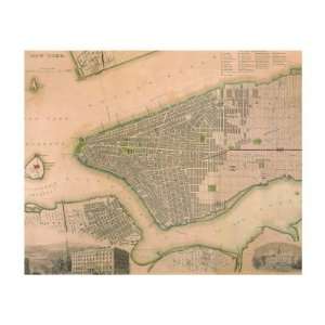  Manhattan 1844 Giclee Poster Print