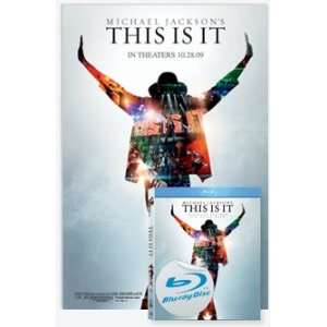  Michael Jackson  This Is It Blu ray DVD & Poster LIMITED 