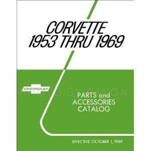    1953 1969 Chevrolet Corvette Parts Book Reprint Studebaker Books