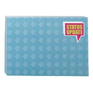  Post it Notes, 4 x 3 Inch, Hipster, Status Update Design 