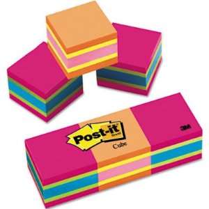  Post it Notes Mini Cubes   2 x 2, Assorted Ultra Colors, 3 