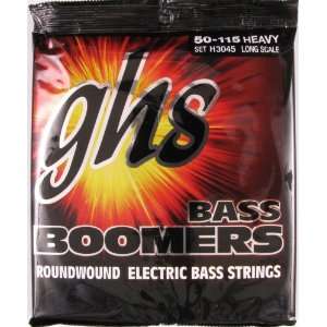 GHS Electric Bass 4 String Boomers Roundwound 34 Scale, .050   .115 