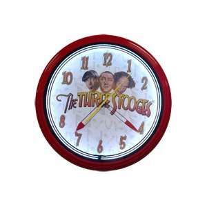  3 Stooges Heads Neon Clock 20