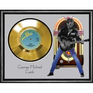 George Michael Faith Framed Gold Record A3 Musical 