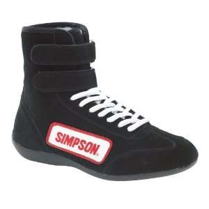 Simpson Racing 28700BK The Hightop Black Size 7 SFI Approved Driving 