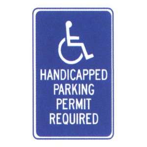  Handicapped Parking Permit Required Sign 