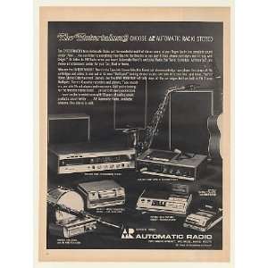  1969 Automatic Radio Entertainers Stereo Tape Player Print 