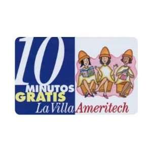 Collectible Phone Card 10m Minutos Gratis   La Villa Ameritech Promo 