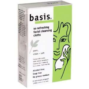 Basis So Refreshing Facial Cleansing Cloths SINGLES (Individually 