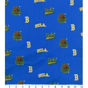  NCAA Cotton Fabric UCLA Herringbone